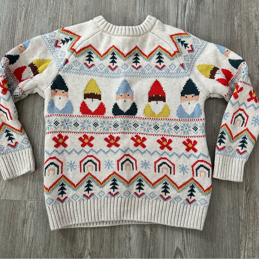 Hanna Andersson Kid’s Crewneck Sweater - Multicolor Gnome Design